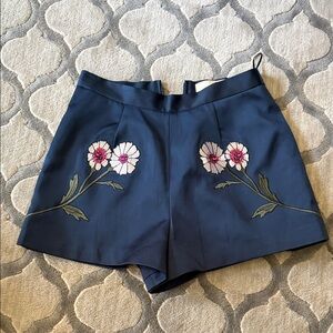 Keepsake the label Embroidered Navy Floral Women’s Shorts